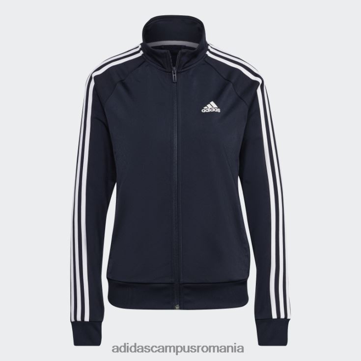 adidas campus romania ink primegreen essentials warm-up jachetă de sport subțire cu 3 dungi adidas femei cerneală J266N222449