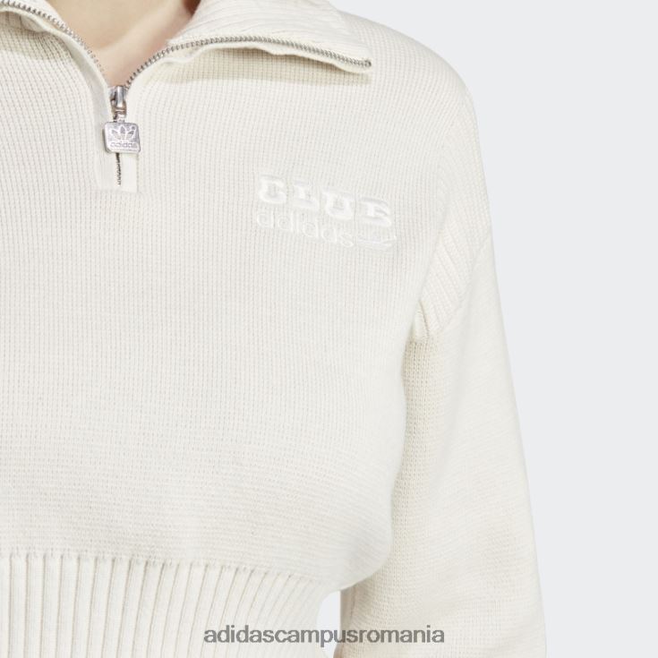 adidas campus romania jachetă adidas tricot versiune alb albastru femei alb/aluminiu J266N222731