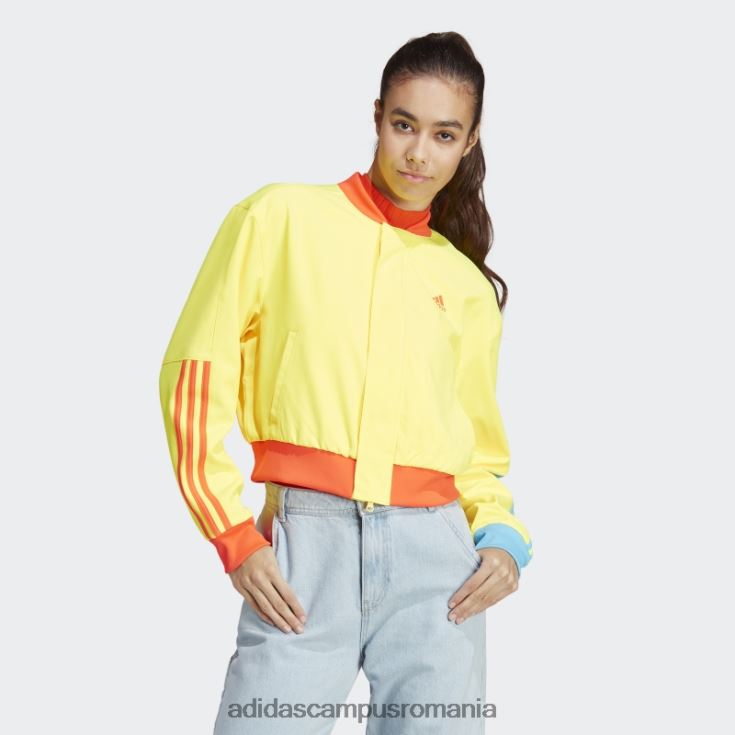 adidas campus romania jachetă bomber kidcore galbenă femei galben J266N222544