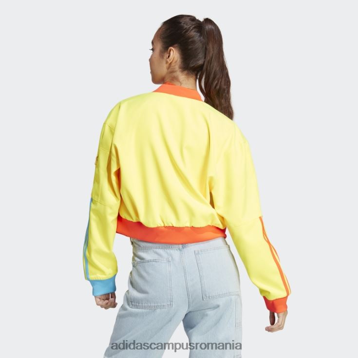 adidas campus romania jachetă bomber kidcore galbenă femei galben J266N222544