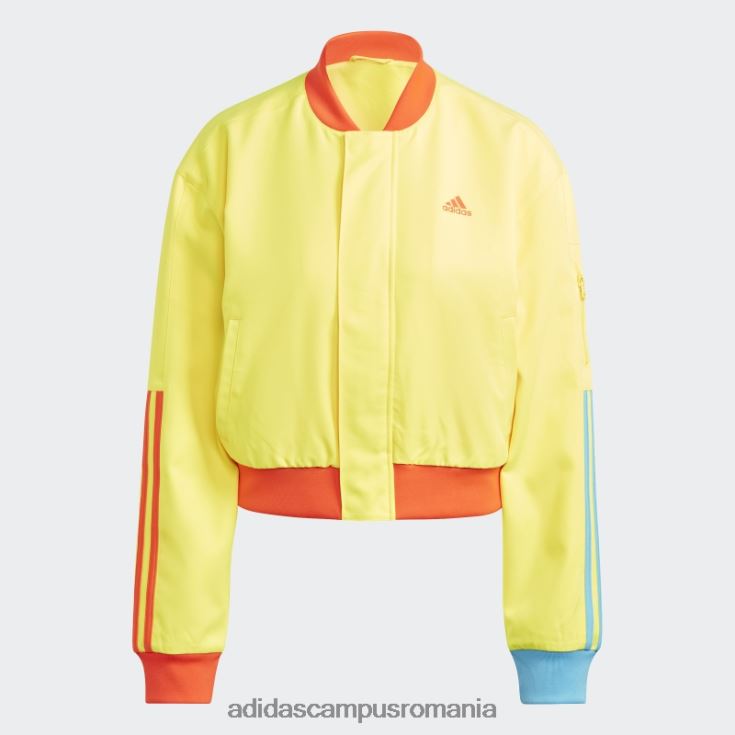 adidas campus romania jachetă bomber kidcore galbenă femei galben J266N222544