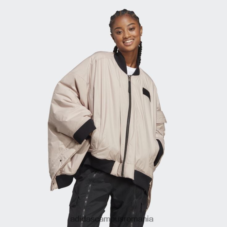 adidas campus romania jachetă bomber taupe x parley fashion femei taupe J266N224090