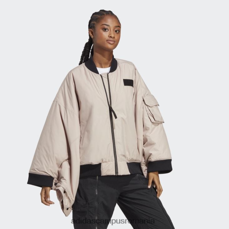 adidas campus romania jachetă bomber taupe x parley fashion femei taupe J266N224090