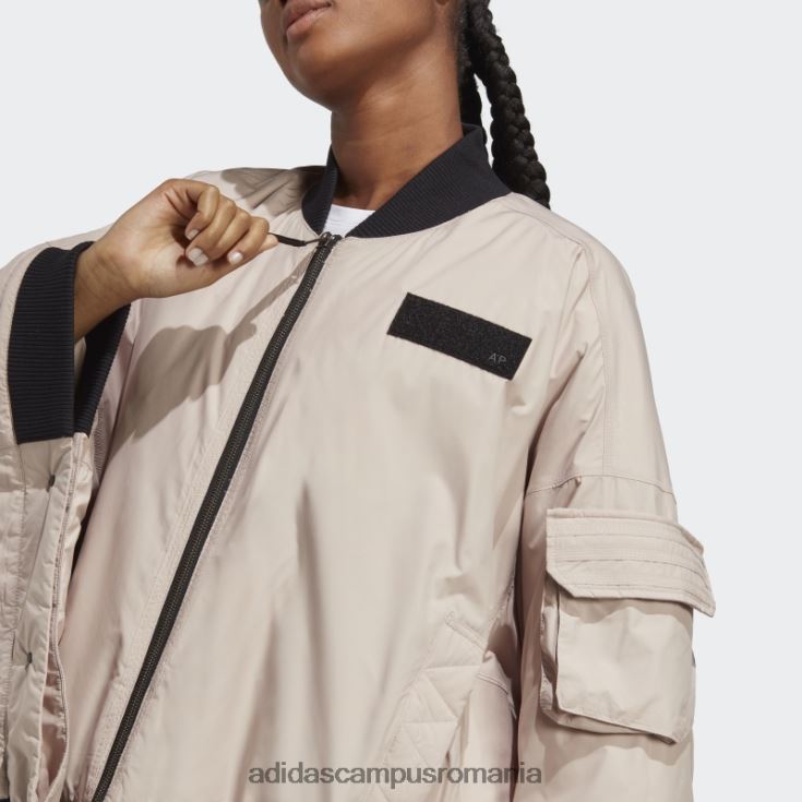 adidas campus romania jachetă bomber taupe x parley fashion femei taupe J266N224090