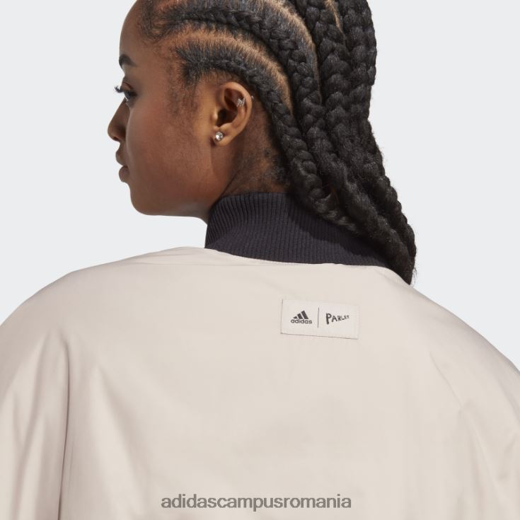 adidas campus romania jachetă bomber taupe x parley fashion femei taupe J266N224090