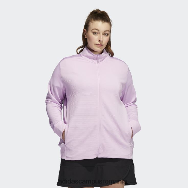 adidas campus romania jachetă cu fermoar integral texturizat liliac (plus mărime) adidas femei liliac J266N223319