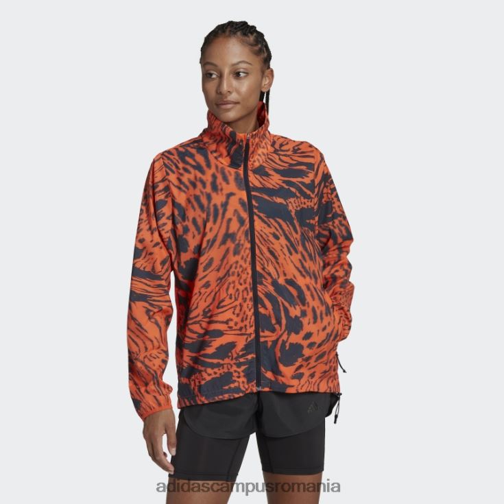 adidas campus romania jachetă de alergare rapidă portocalie femei portocaliu/cerneală J266N224050