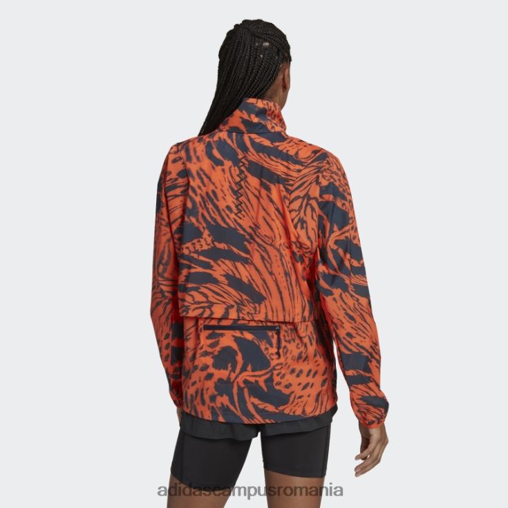 adidas campus romania jachetă de alergare rapidă portocalie femei portocaliu/cerneală J266N224050