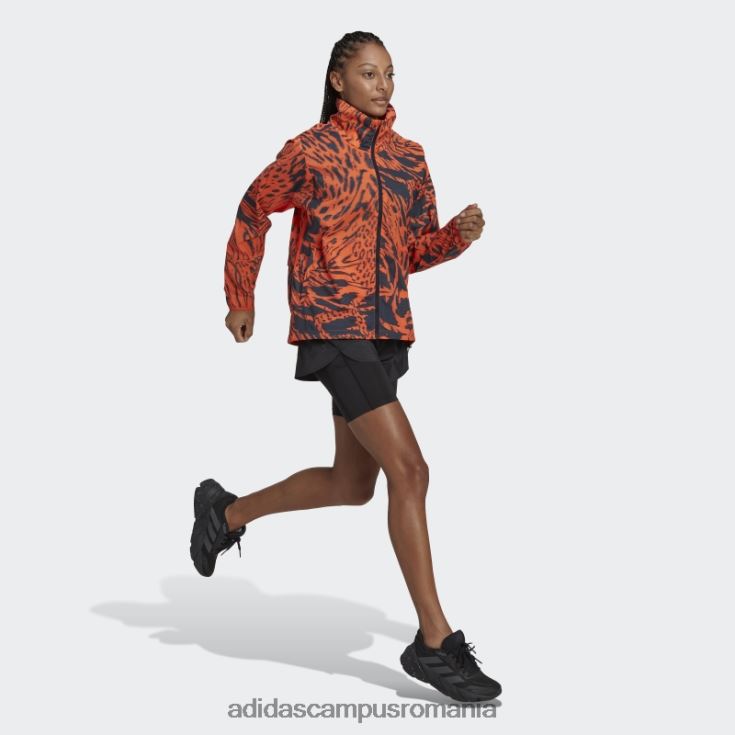 adidas campus romania jachetă de alergare rapidă portocalie femei portocaliu/cerneală J266N224050