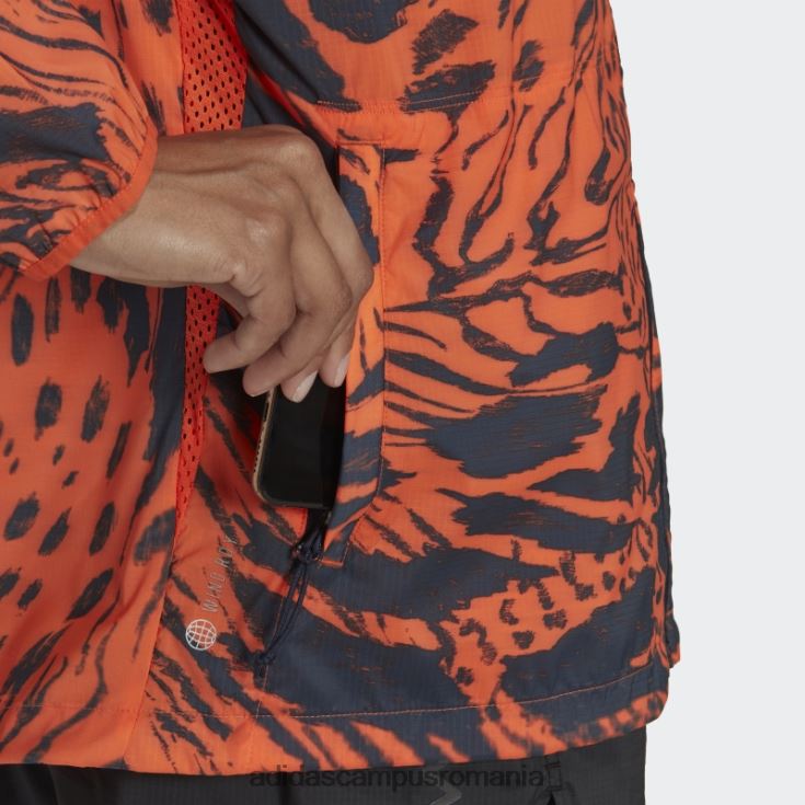 adidas campus romania jachetă de alergare rapidă portocalie femei portocaliu/cerneală J266N224050
