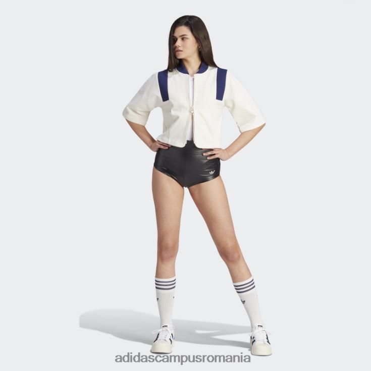 adidas campus romania jachetă de sport crop versiune albastră alb adidas femei alb J266N222554