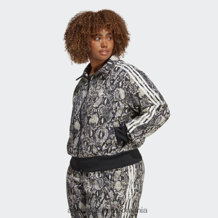 adidas campus romania jachetă de sport cu imprimeu peste tot cu piton (plus mărime) neagră adidas femei negru/multicolor J266N222584