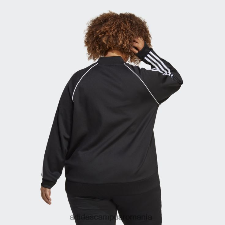 adidas campus romania jachetă neagră adicolor classics sst (mărime plus) femei negru J266N222691