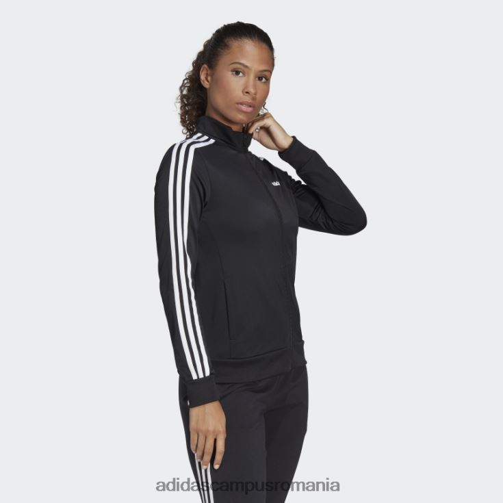 adidas campus romania jachetă neagră din tricot essentials femei alb negru J266N222456