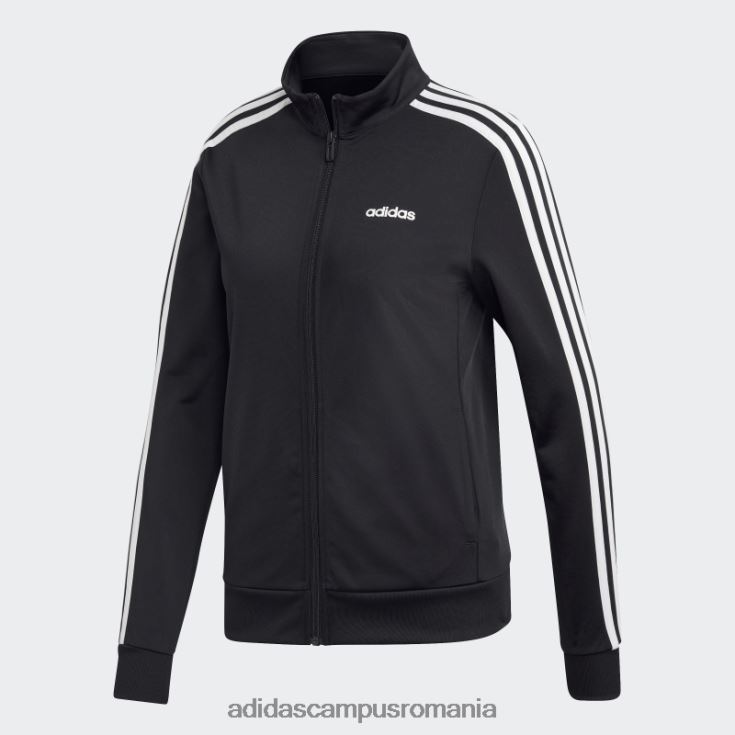 adidas campus romania jachetă neagră din tricot essentials femei alb negru J266N222456