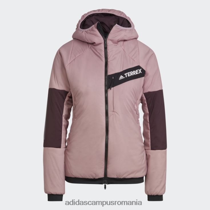 adidas campus romania jachetă primaloft cu glugă elastică terrex techrock mov femei mov J266N224106