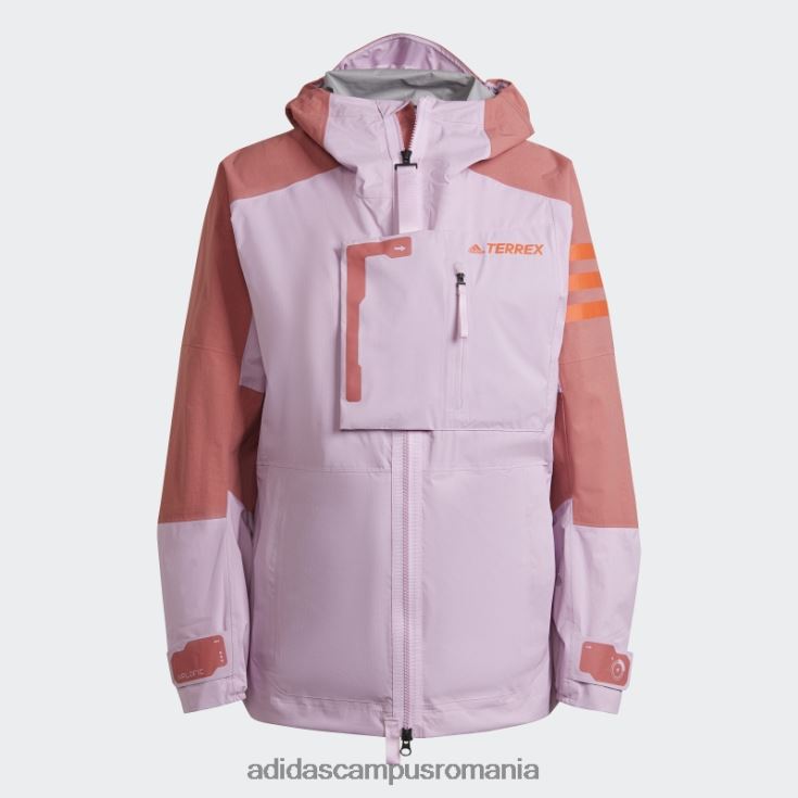 adidas campus romania liliac terrex xploric rain.rdy geacă de drumeție femei liliac/roșu J266N224101