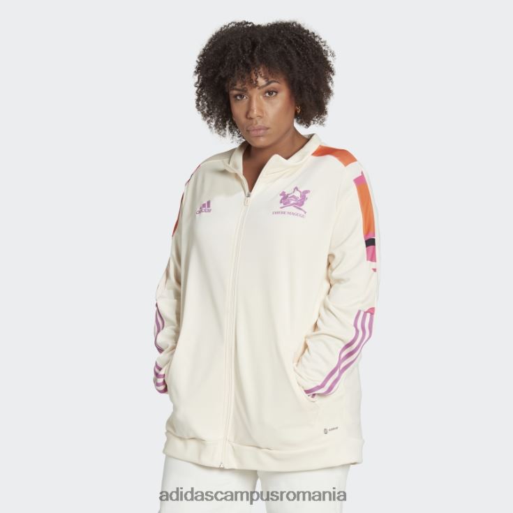 adidas campus romania thebe magugu tiro jacket (plus size) ecru tint femei nuanță ecru J266N222742