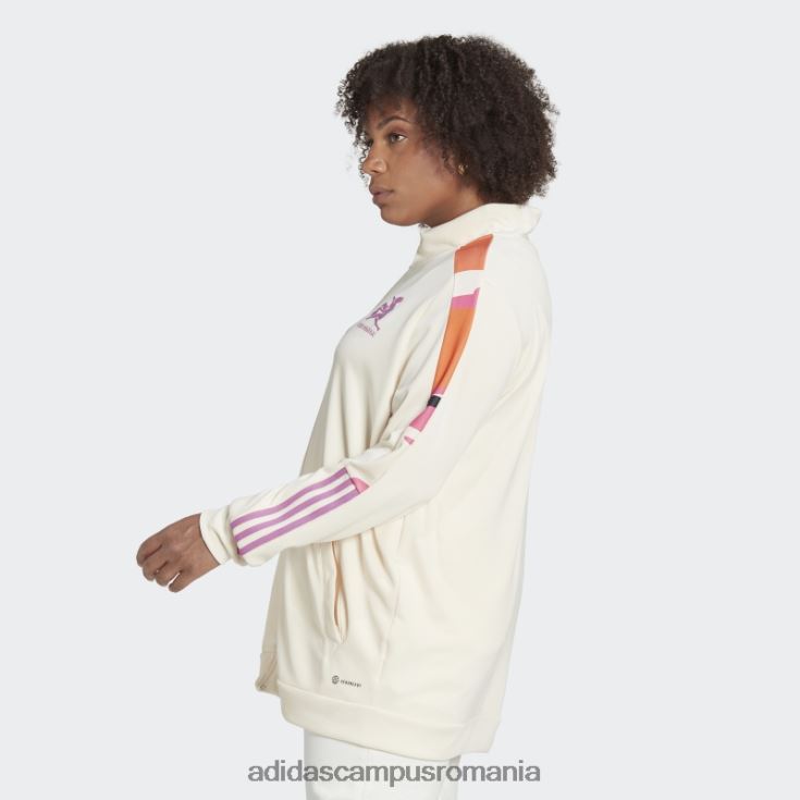 adidas campus romania thebe magugu tiro jacket (plus size) ecru tint femei nuanță ecru J266N222742