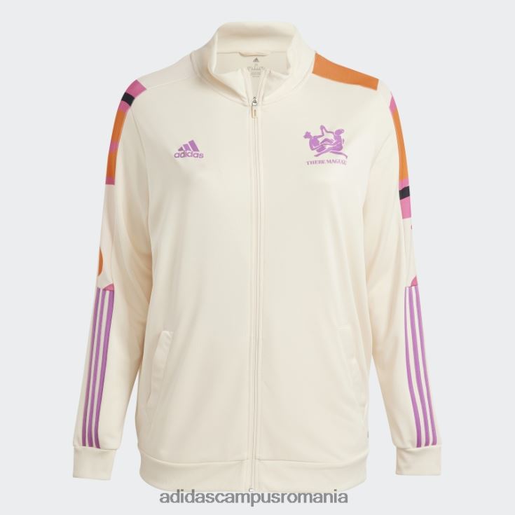 adidas campus romania thebe magugu tiro jacket (plus size) ecru tint femei nuanță ecru J266N222742
