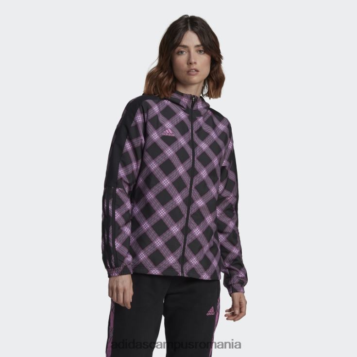adidas campus romania tiro winterized windbreaker lila femei negru/liliac J266N224082