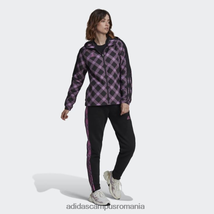 adidas campus romania tiro winterized windbreaker lila femei negru/liliac J266N224082
