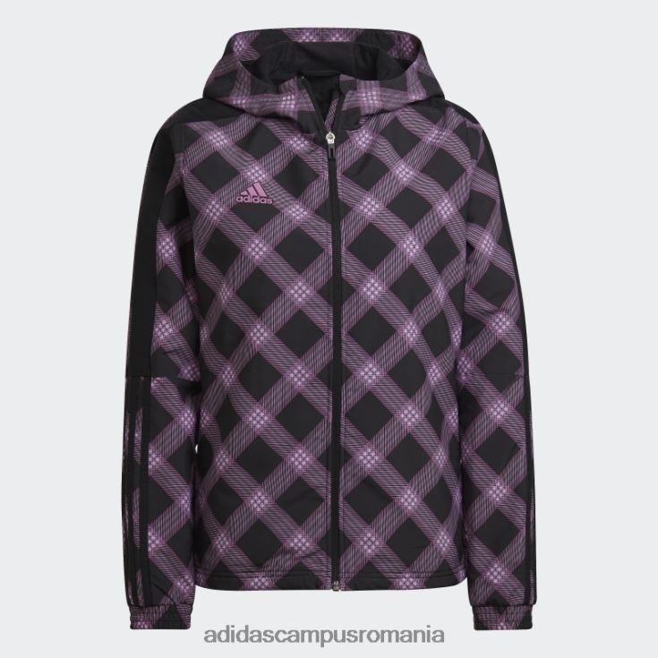 adidas campus romania tiro winterized windbreaker lila femei negru/liliac J266N224082