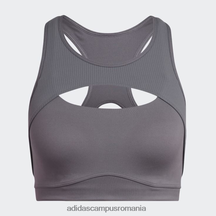 adidas campus romania coreflow studio sutien de vânt yoga cu suport mediu trace gri adidas femei urmă gri J266N223760
