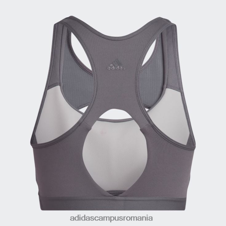 adidas campus romania coreflow studio sutien de vânt yoga cu suport mediu trace gri adidas femei urmă gri J266N223760