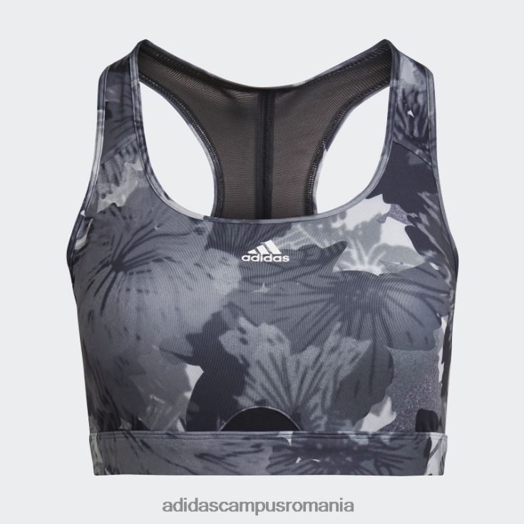 adidas campus romania negru powerreact training sutien mediu cu imprimeu peste tot (plus marime) adidas femei alb negru J266N223349