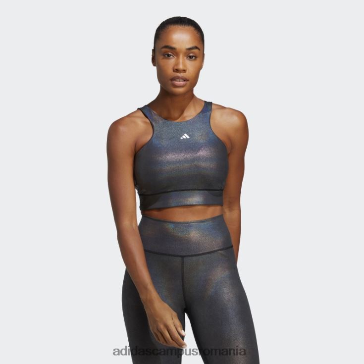 adidas campus romania powerimpact training sutien mediu cu paragate carbon femei negru/carbon J266N223702