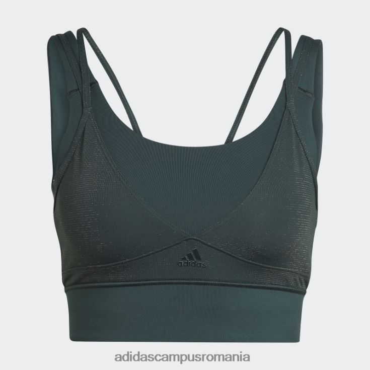 adidas campus romania powerimpact training sutien mediu lucios verde femei verde J266N223761