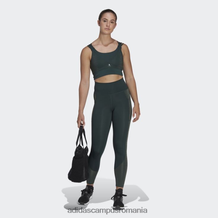 adidas campus romania powerimpact training sutien mediu lucios verde femei verde J266N223761