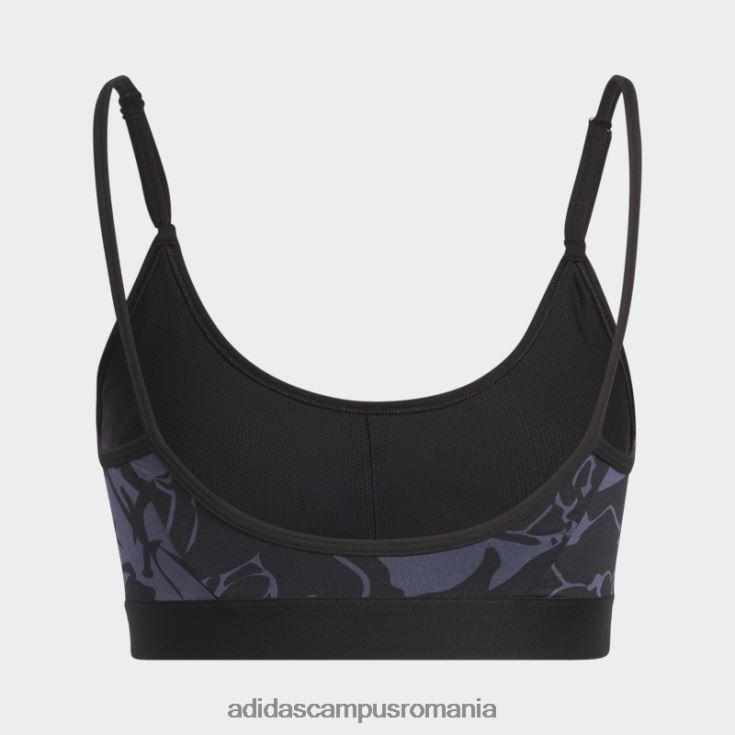 adidas campus romania sutien cu imprimeu floral cu sustinere usoara bleumarin femei bleumarin/negru J266N223762