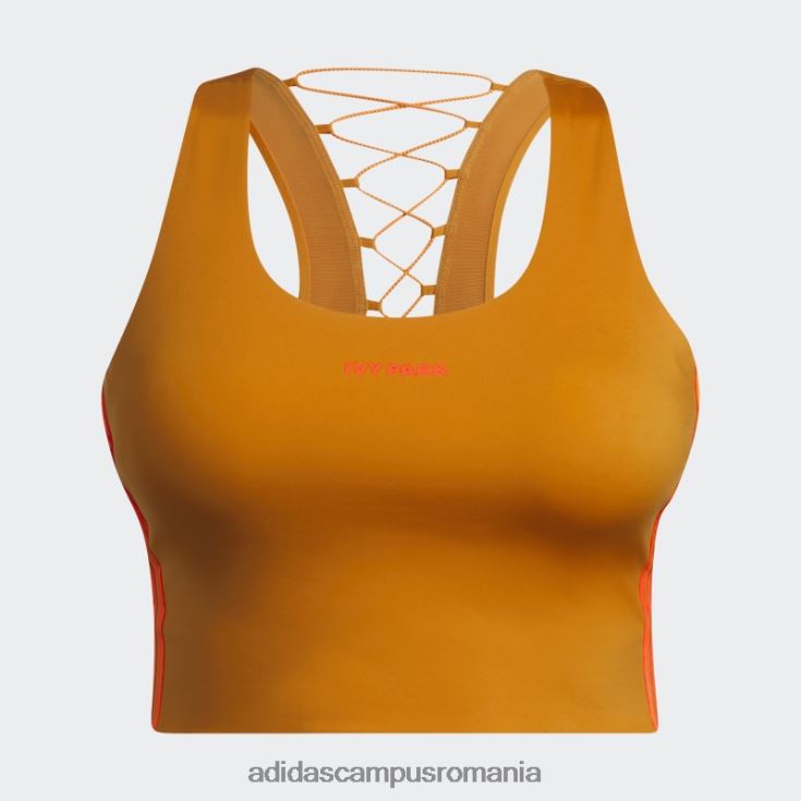 adidas campus romania sutien cu șireturi la spate (plus mărime) focus portocaliu femei focus portocaliu J266N223258