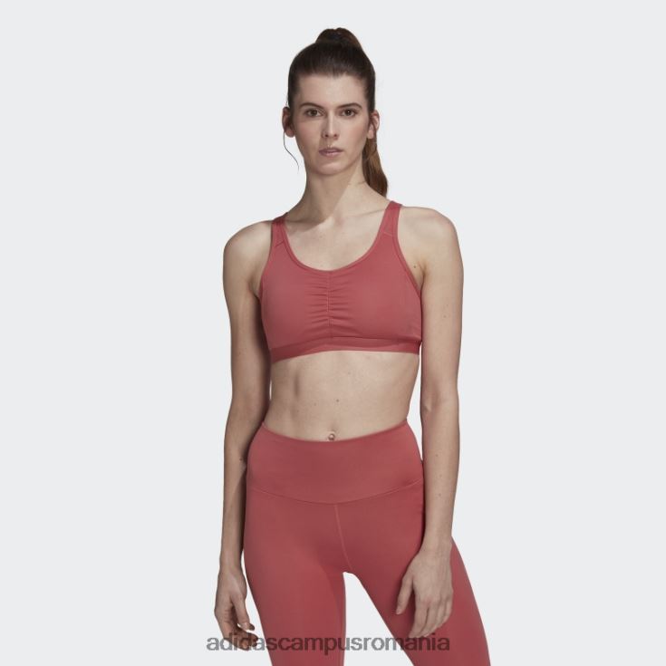 adidas campus romania sutien cu suport mediu coreessentials roșu femei roșu J266N223726