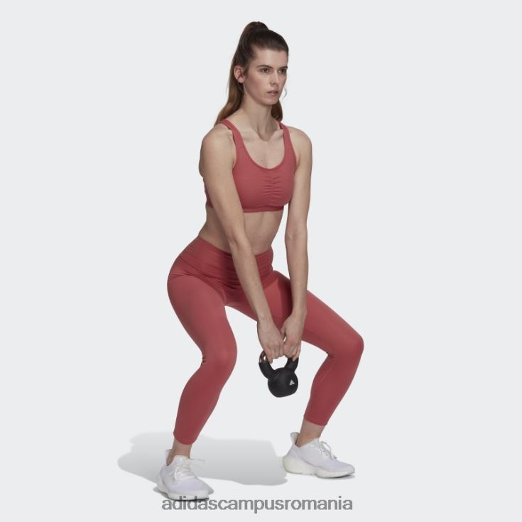 adidas campus romania sutien cu suport mediu coreessentials roșu femei roșu J266N223726