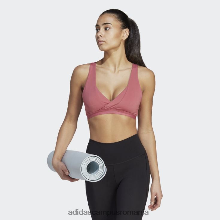 adidas campus romania sutien de alăptare cu susținere luminoasă pentru yoga roz femei roz J266N223704