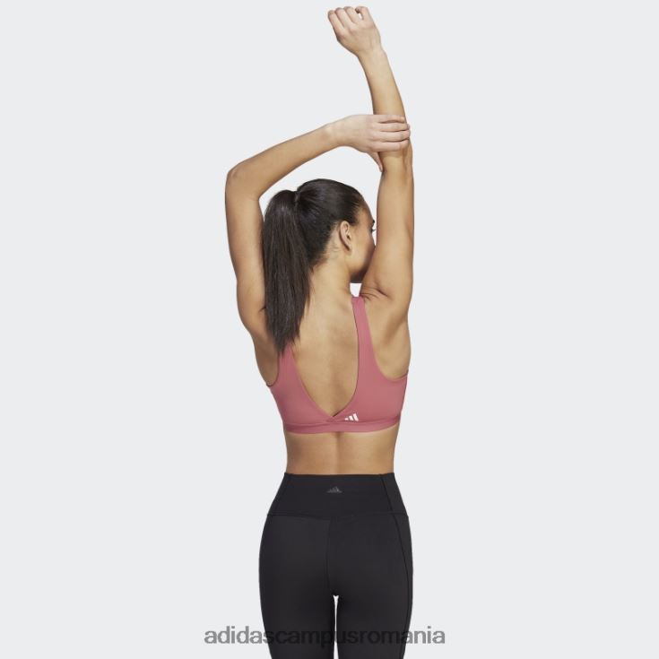 adidas campus romania sutien de alăptare cu susținere luminoasă pentru yoga roz femei roz J266N223704