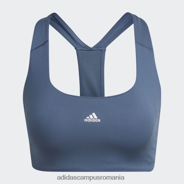 adidas campus romania sutien de antrenament cu suport mediu din oțel powerimpact femei otel/alb J266N223746