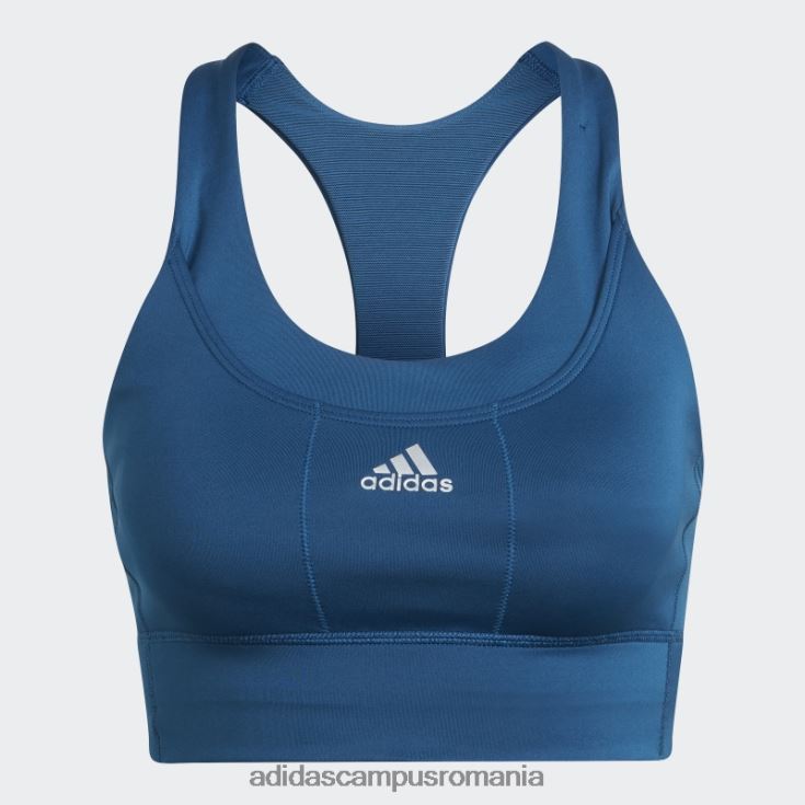 adidas campus romania sutien de buzunar cu suport mediu pentru alergare marin femei marin/negru reflectorizant J266N223740