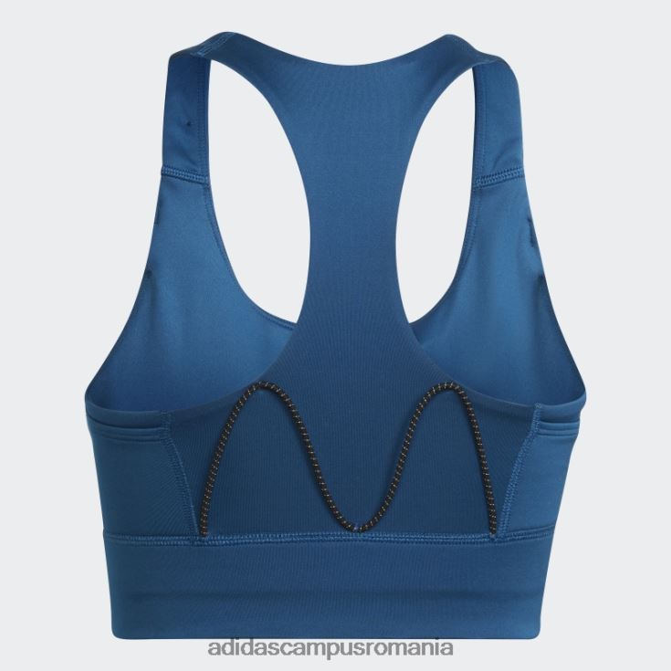 adidas campus romania sutien de buzunar cu suport mediu pentru alergare marin femei marin/negru reflectorizant J266N223740
