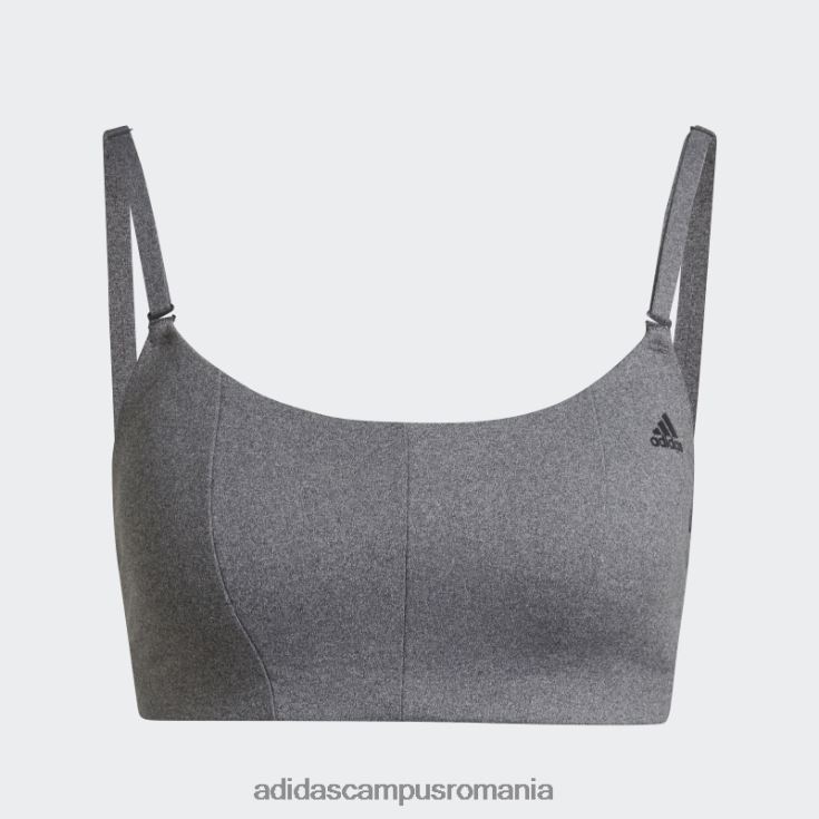 adidas campus romania sutien de susținere a luminii pentru yoga studio gri închis femei erica gri închis J266N223741