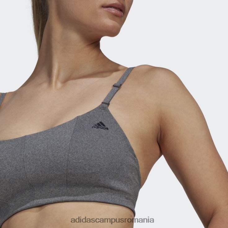 adidas campus romania sutien de susținere a luminii pentru yoga studio gri închis femei erica gri închis J266N223741