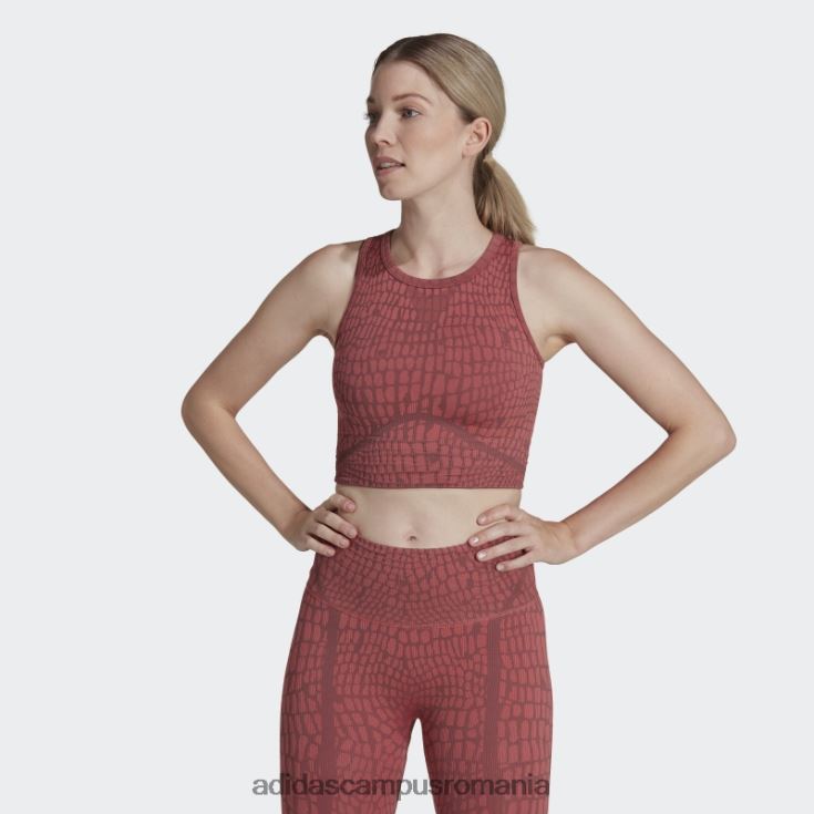 adidas campus romania sutien de susținere ușoară formotion sculpt texturat visiniu femei visiniu/rosu J266N223750