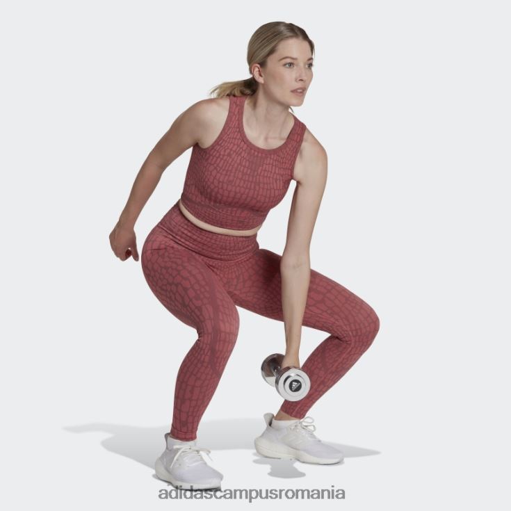 adidas campus romania sutien de susținere ușoară formotion sculpt texturat visiniu femei visiniu/rosu J266N223750