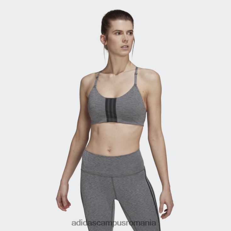 adidas campus romania sutien de susținere ușoară pentru antrenament cu aeroimpact gri închis, ericiu femei gri închis negru/negru J266N223737