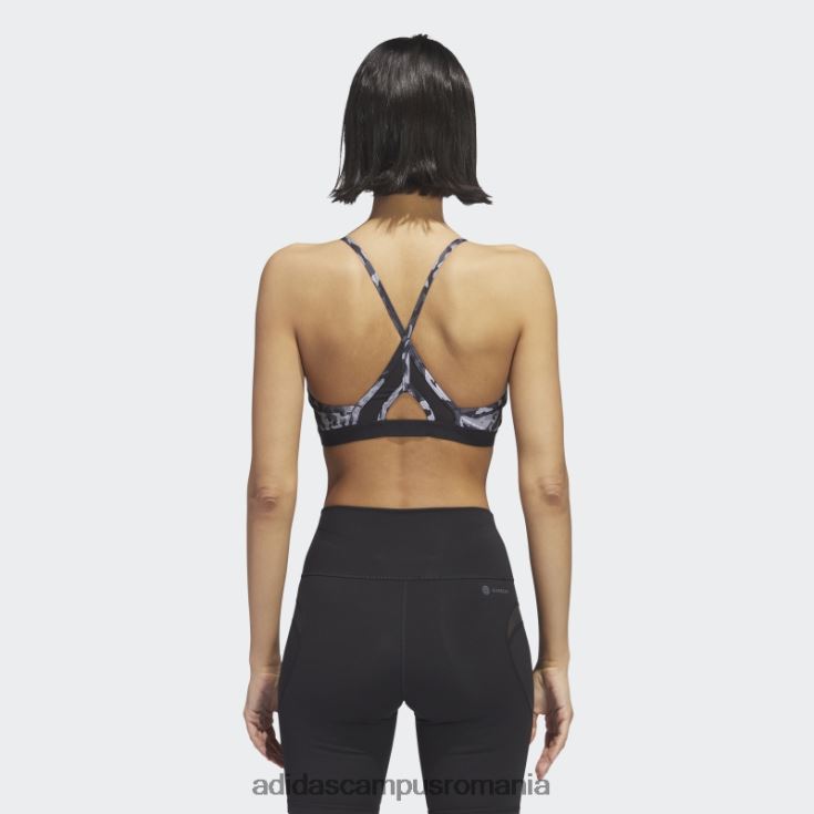 adidas campus romania sutien de sustinere usoara de antrenament aeroreact mgh solid gri femei negru/mgh gri solid J266N223703