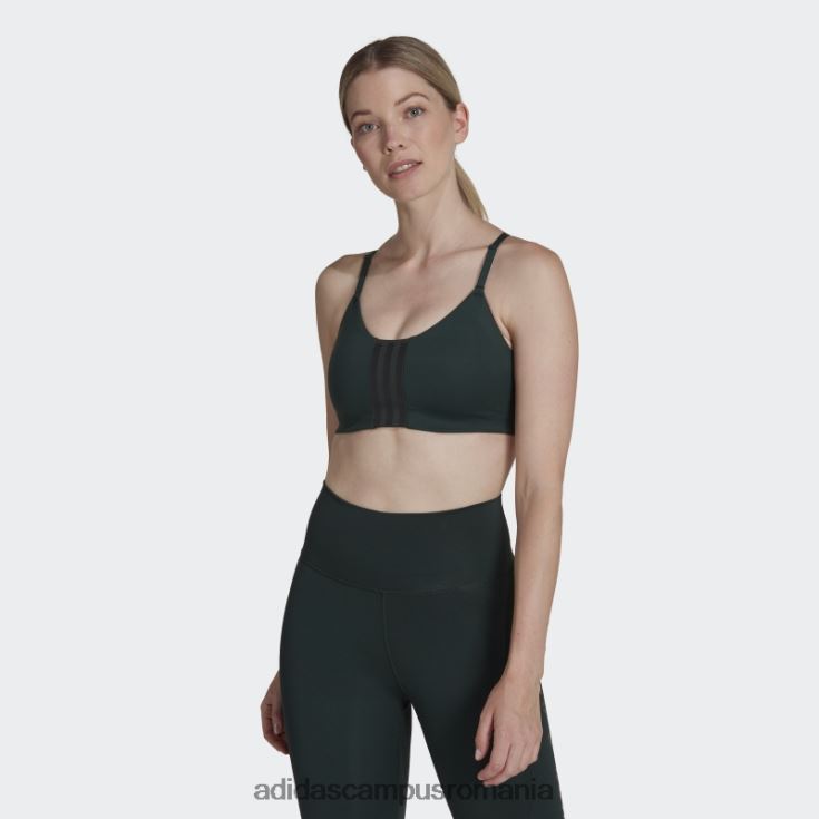 adidas campus romania sutien de sustinere usoara pentru antrenament aeroimpact verde femei verde/negru J266N223723