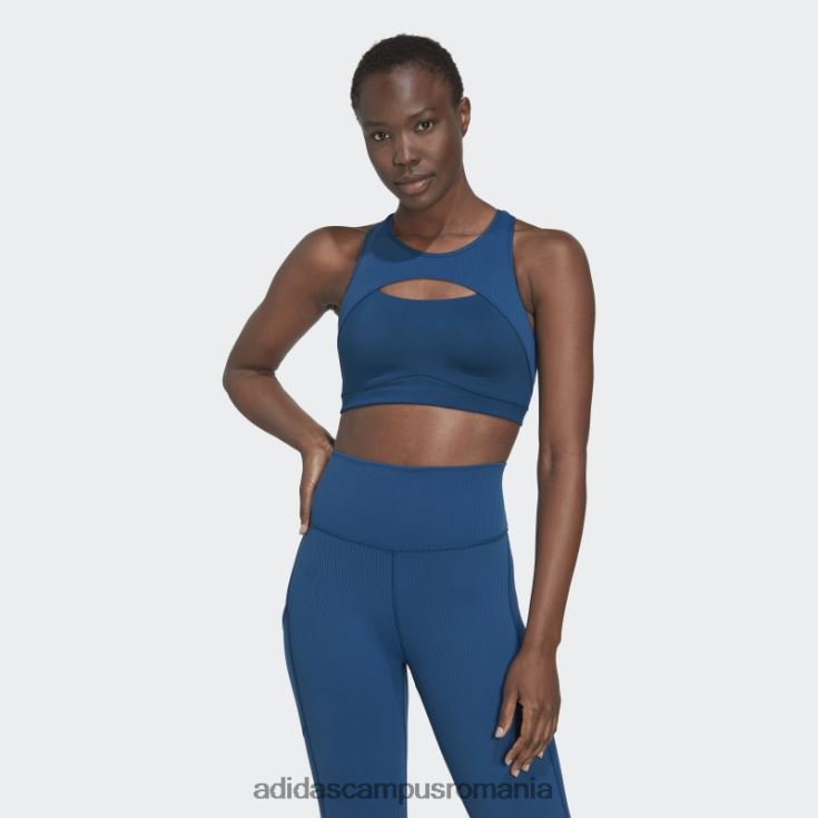adidas campus romania sutien de vânt yoga cu susținere medie marine coreflow studio femei marin J266N223728
